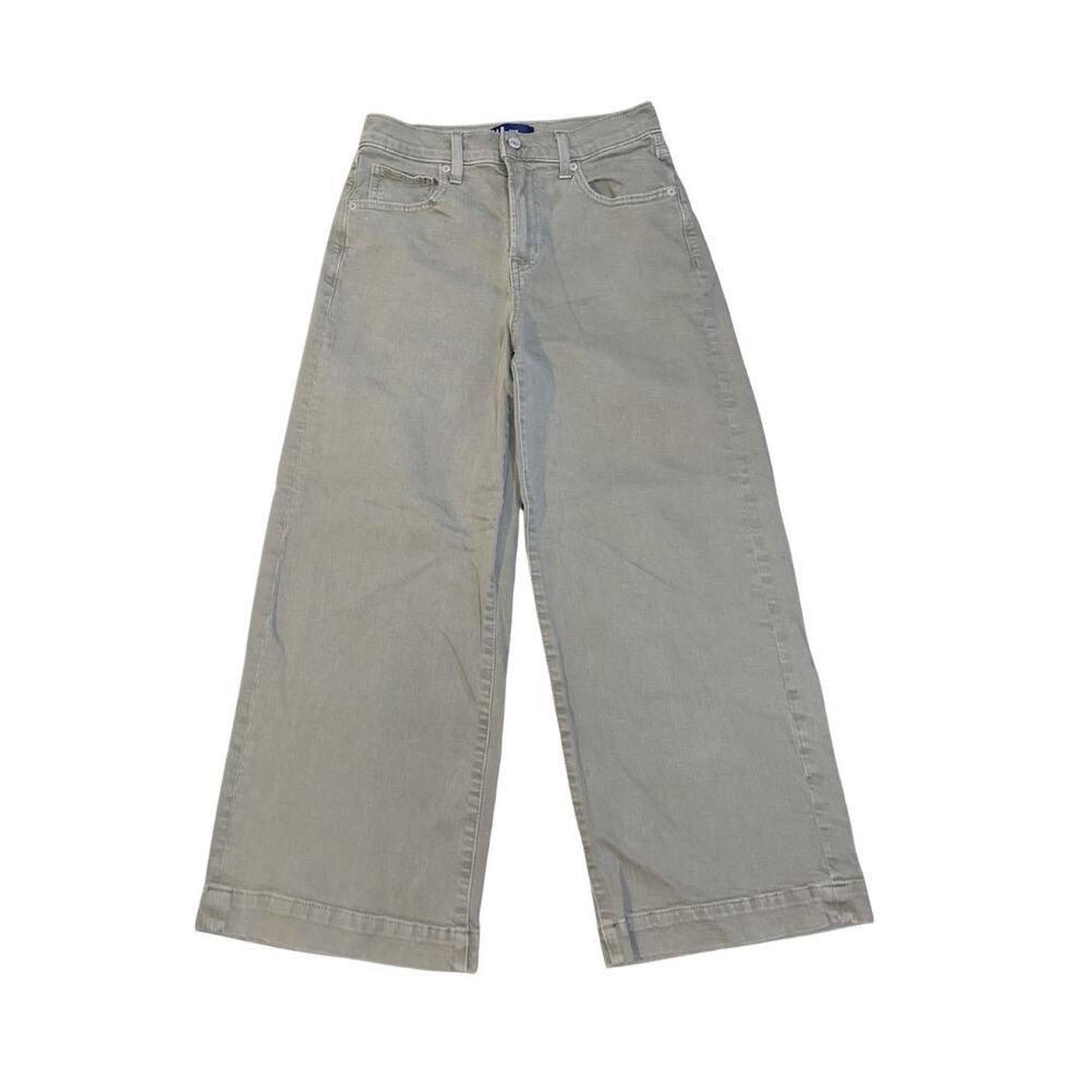 Gap Denim High Rise Wide Leg Crop Pants Size 4/27R Lose Fit Streetwear